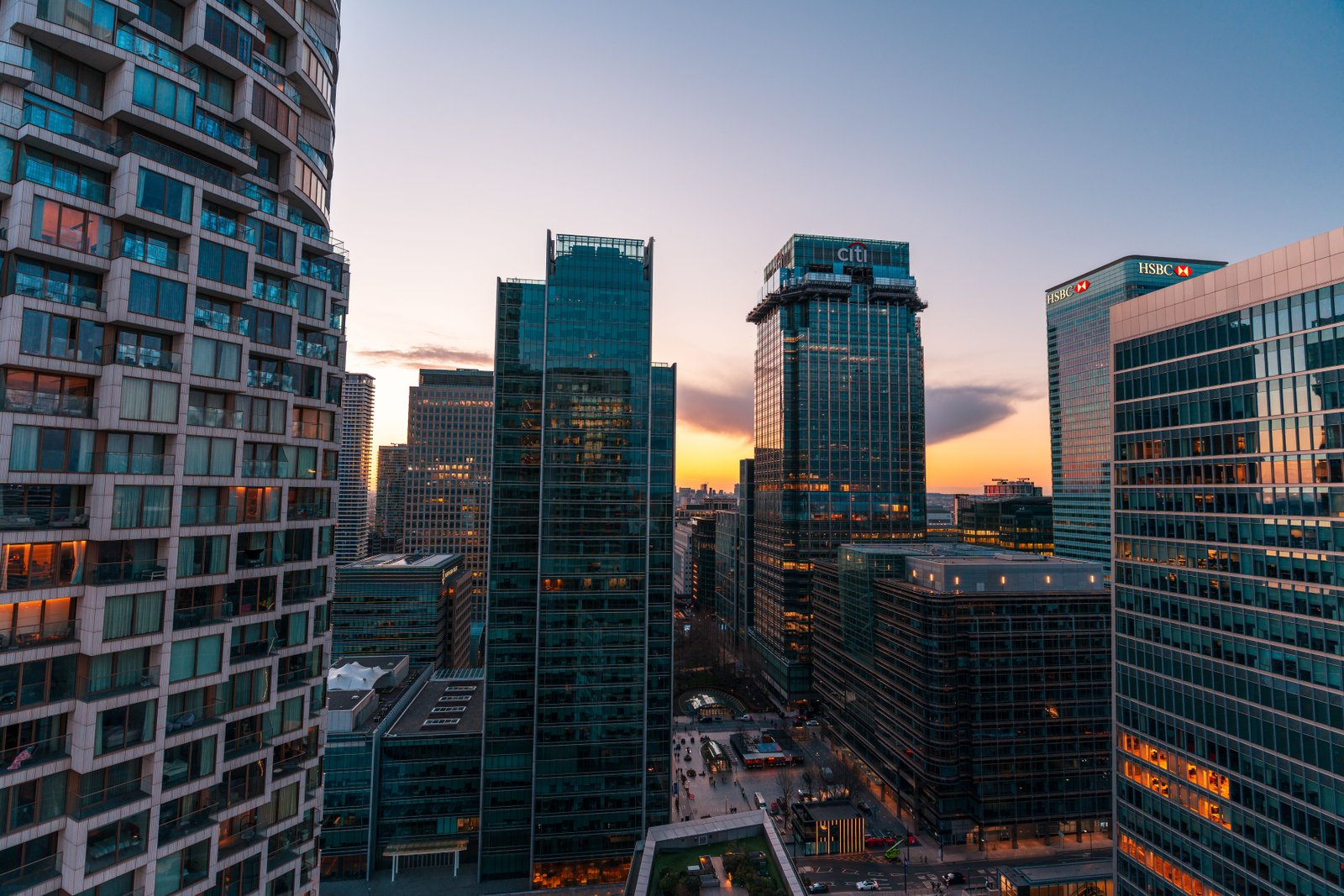 Last light between the towers